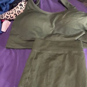 Worn once torrid high rise ribbed panty and bralette